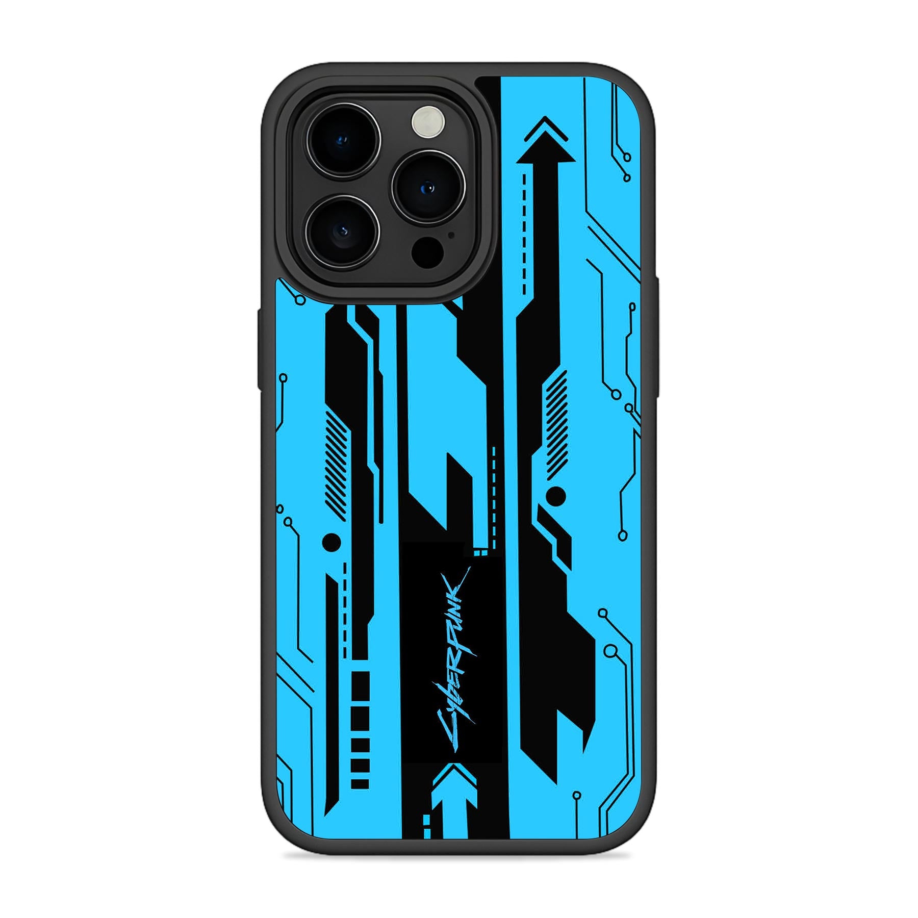 Cyber Blue Mobile Bumper Cover For iPhone & Samsung Main image