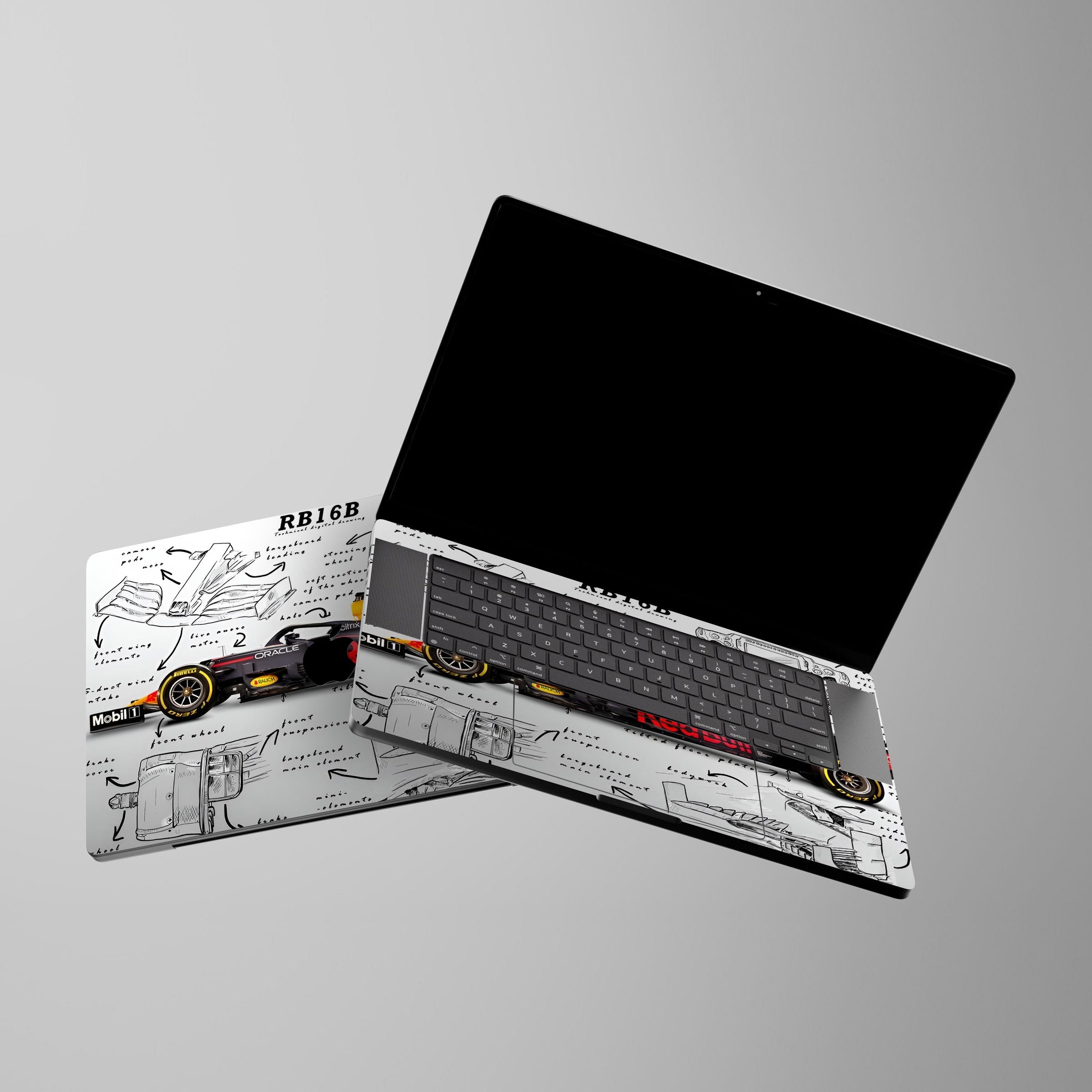 Max First Numbered Redbull Car MacBook Skin