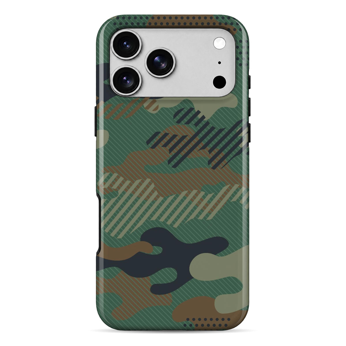 Military Green Camo | WrapCart Armor Double Layer Shockproof Glossy Phone Case Main image
