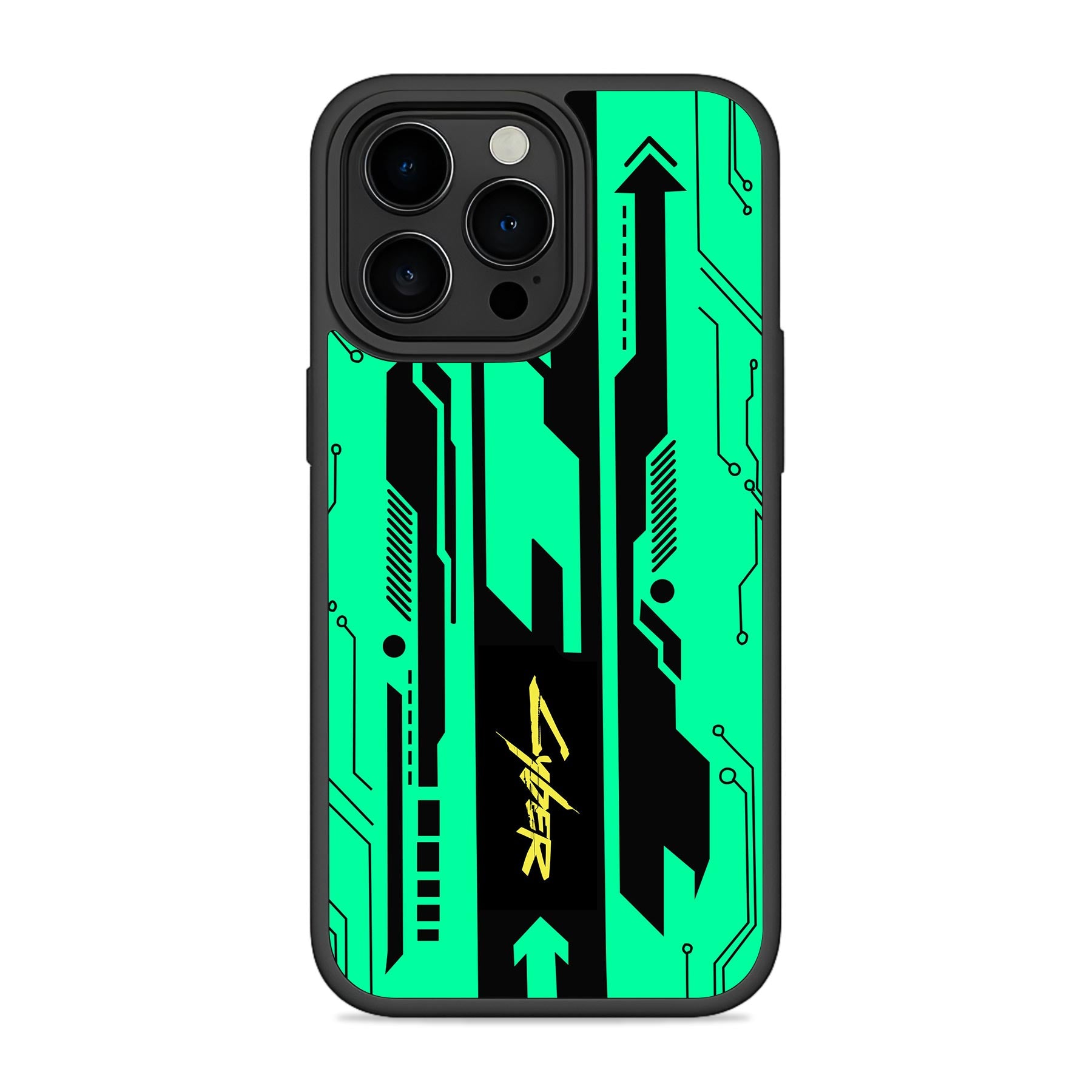 Cyber Green Mobile Bumper Cover For iPhone & Samsung Main image