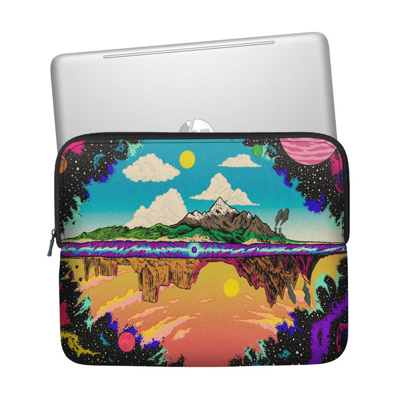 Abstract Wolf Laptop Sleeve Main image