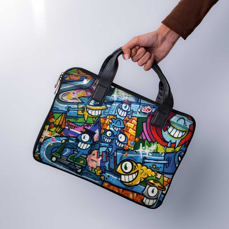 Cryptic Creatures Laptop Sleeve With Handle - WrapCart Main image