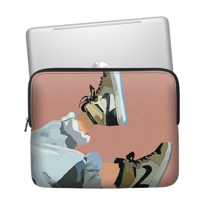 Abstract Wolf Laptop Sleeve Main image