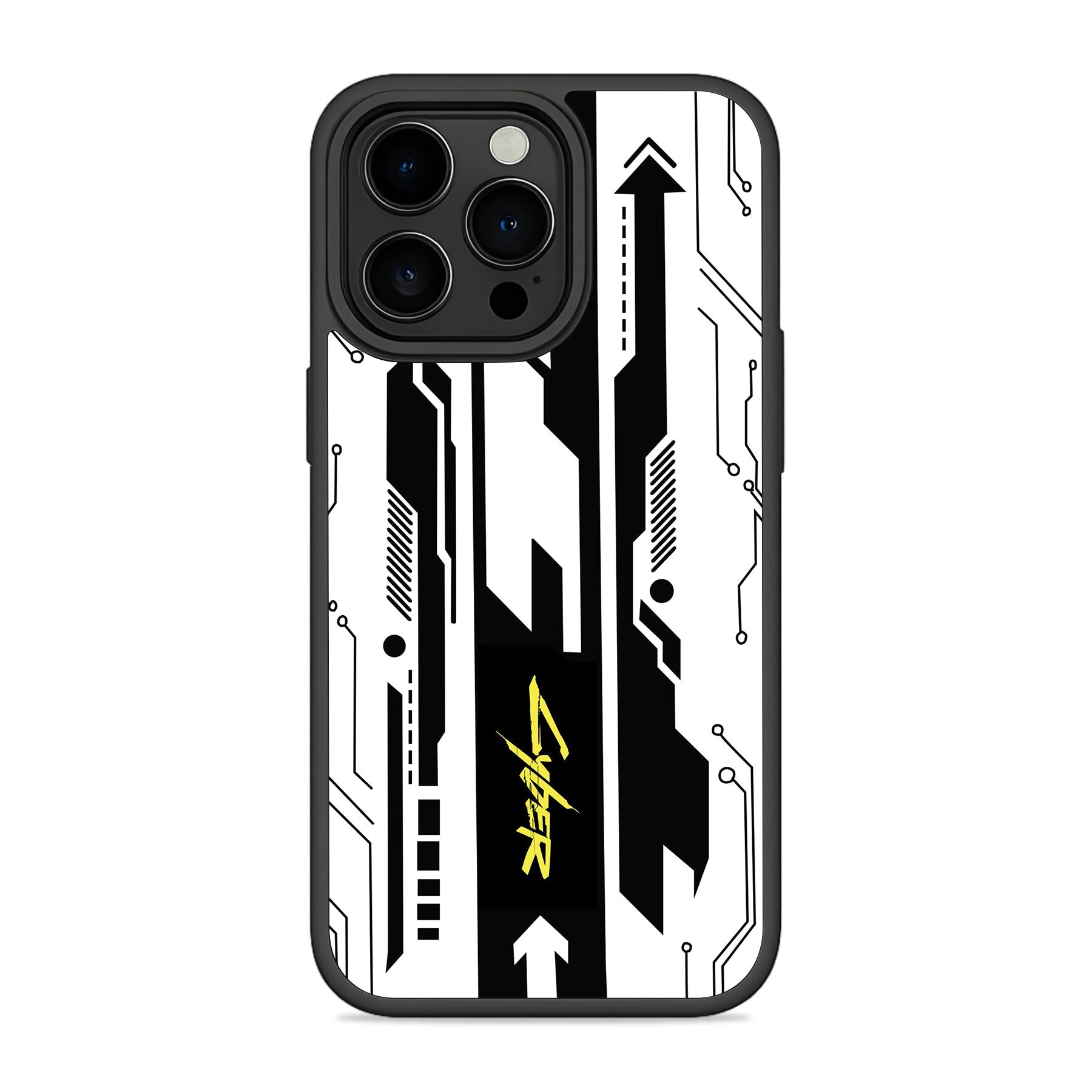 Cyber White Mobile Bumper Cover For iPhone & Samsung Main image