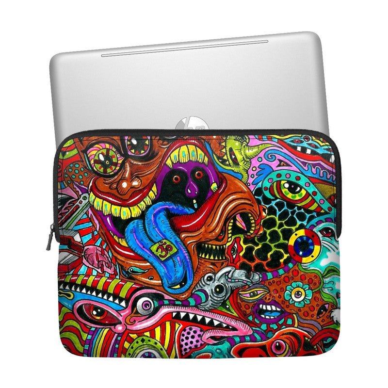 Abstract Wolf Laptop Sleeve Main image