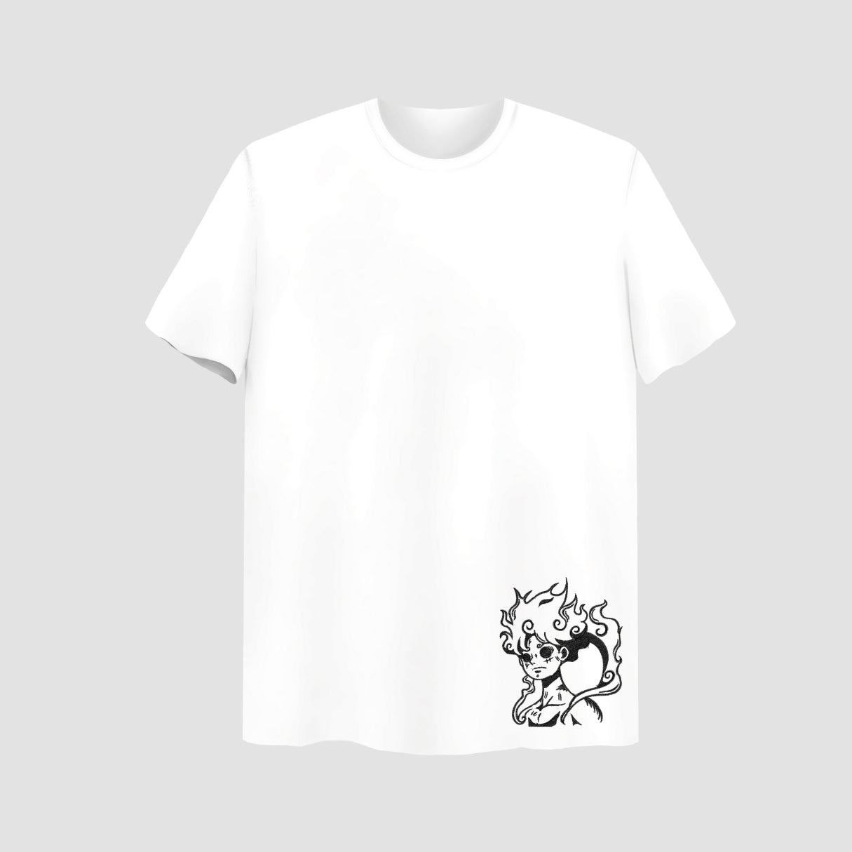 Gear 5 Embroidered White Oversize T Shirt Main image
