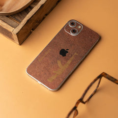 Gun With Custom Name Rustic Engraved Mobile Skin