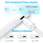 Universal Stylus Pen for All Touchscreen Devices - Rechargeable Fine Tip for Writing & Drawing | Compatible with Android & iOS