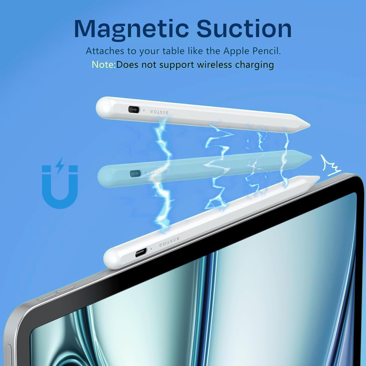 Universal Stylus Pen for All Touchscreen Devices - Rechargeable Fine Tip for Writing & Drawing | Compatible with Android & iOS