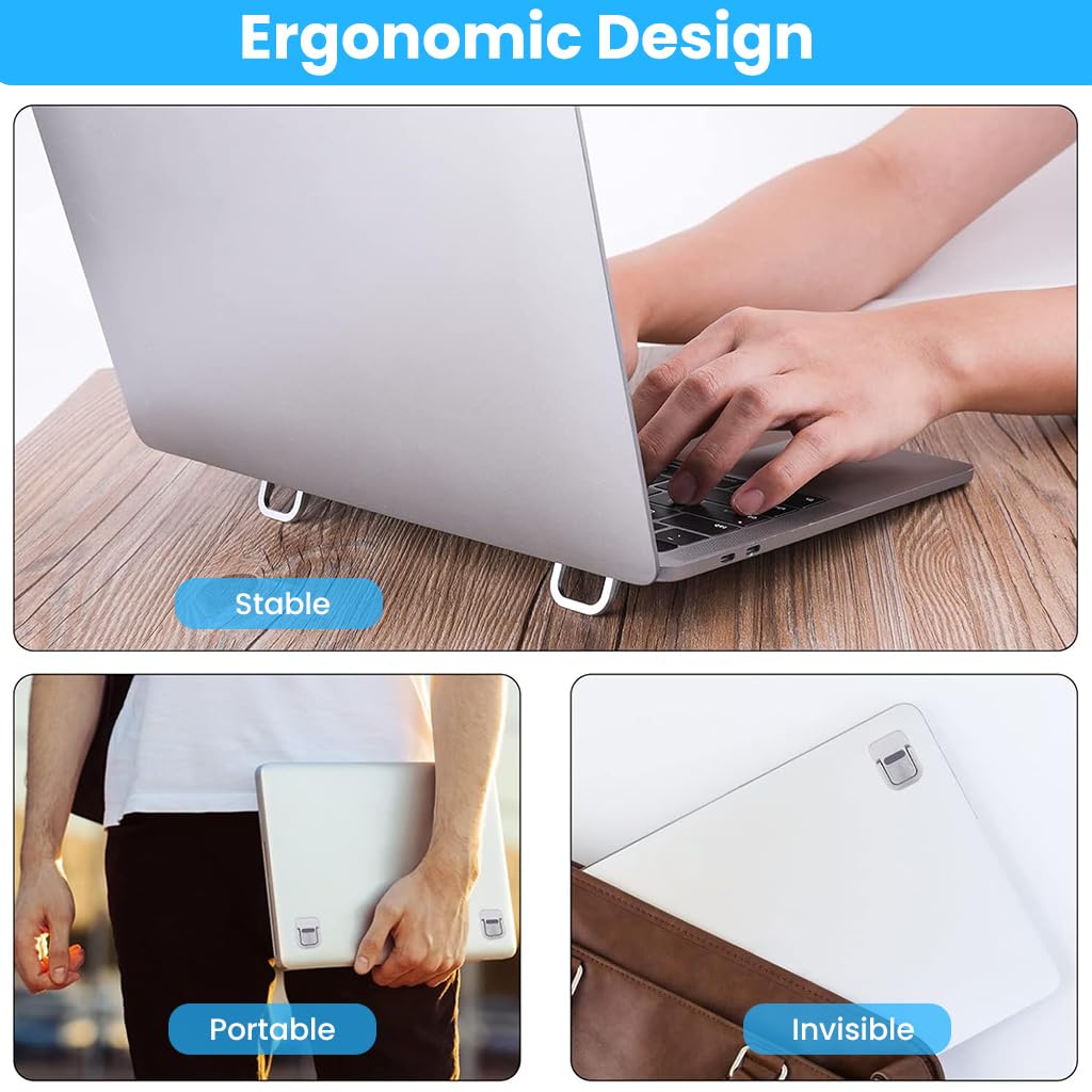 Mini Laptop Riser Stand Mini Laptop Riser Stand - 2pc Self-Adhesive Laptop Stand – WrapCart Skins