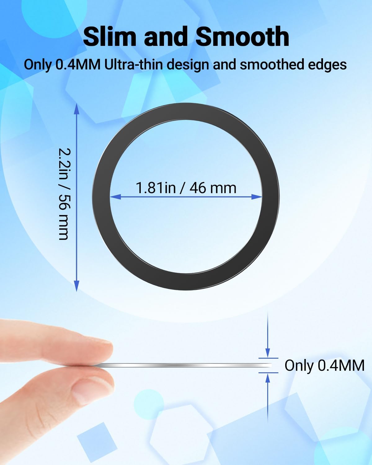 Universal Metal Ring - MagSafe Compatible - Set of 4 Secondary image