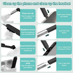 Ergonomic Keyboard Wrist Rest with 22-in-1 Cleaning Kit & Springy Sponge Support for Work and Gaming