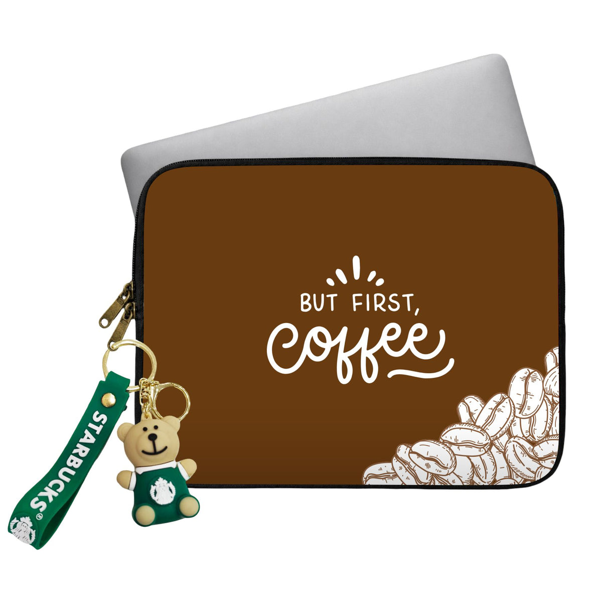 But First Coffee Laptop Sleeve With Charm Main image