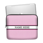 Pink Art Custom Name Laptop Sleeve