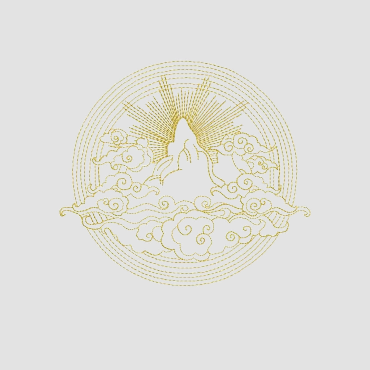 Heaven Embroidered White Oversize T-Shirt Secondary image