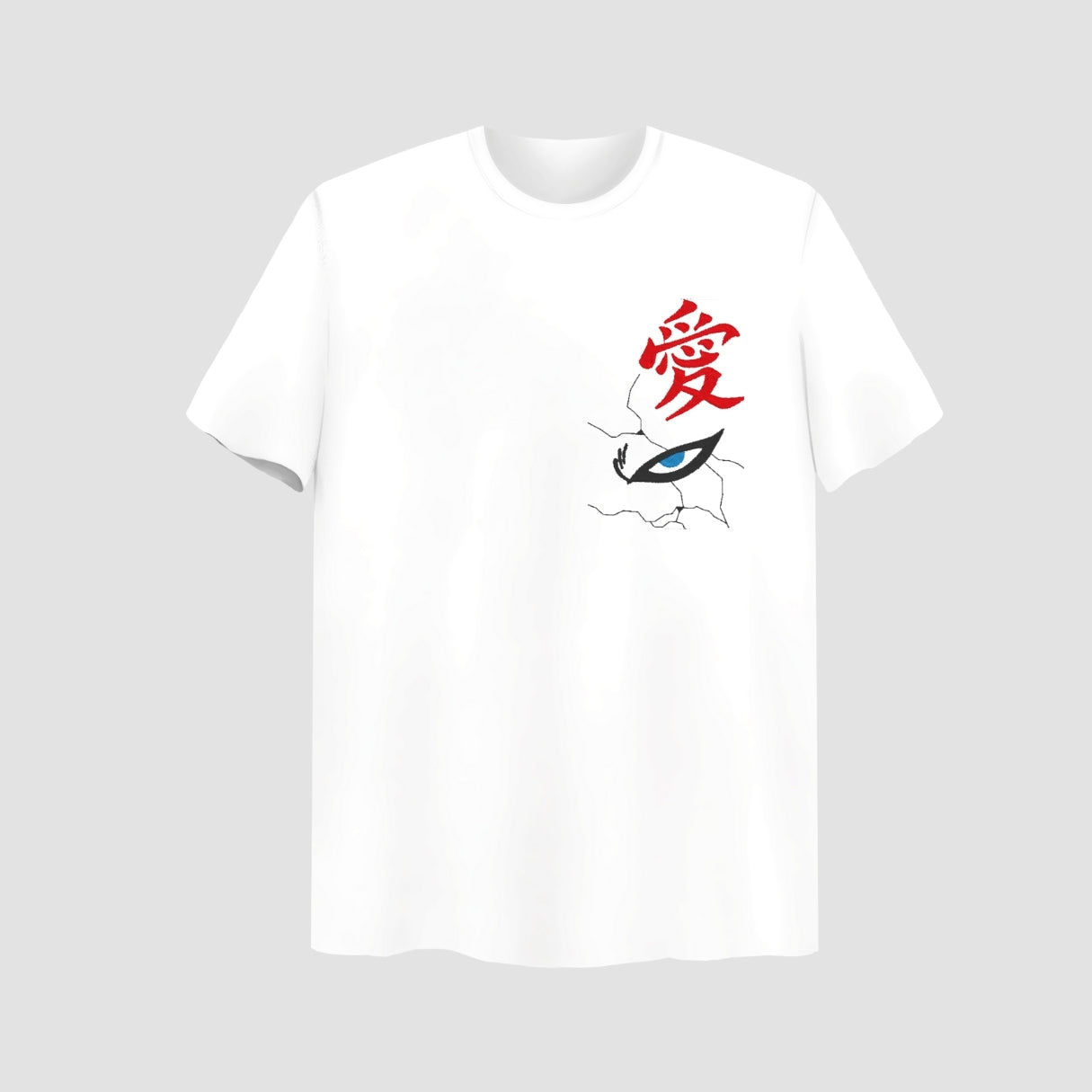 Gaara Embroidered White Oversize T Shirt Main image