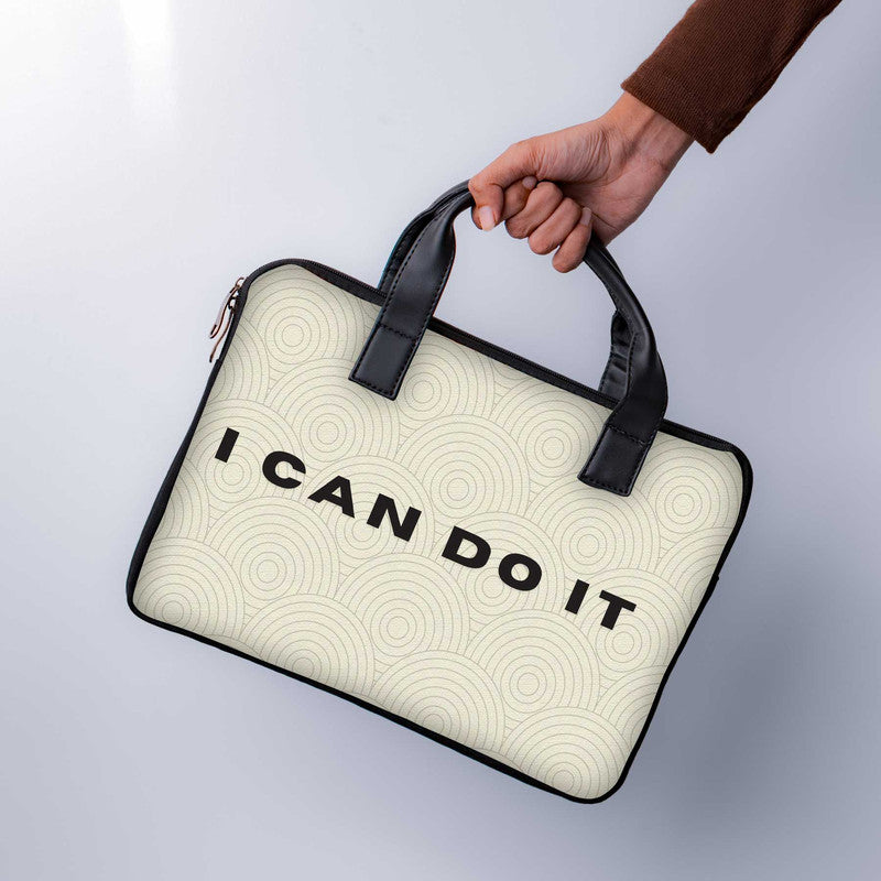 I Can Do IT Laptop Sleeve With Handle - WrapCart Main image