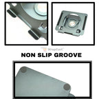 Desktop 360 Degree Rotating Base, Aluminum Metal Stand Holder, Foldable, Compatible with iPad, Tablet - Silver