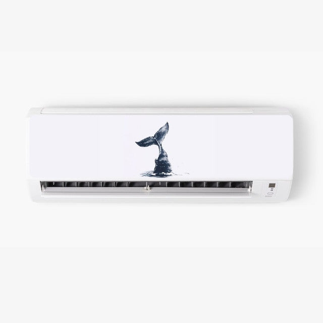 Whale AC Sticker - Split AC Decal | Air Conditioner Skin Sticker Main image