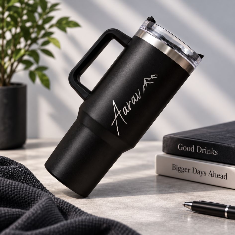 Personalized Coffee Tumbler - Large Insulated Travel Mug 1200 ML Main image