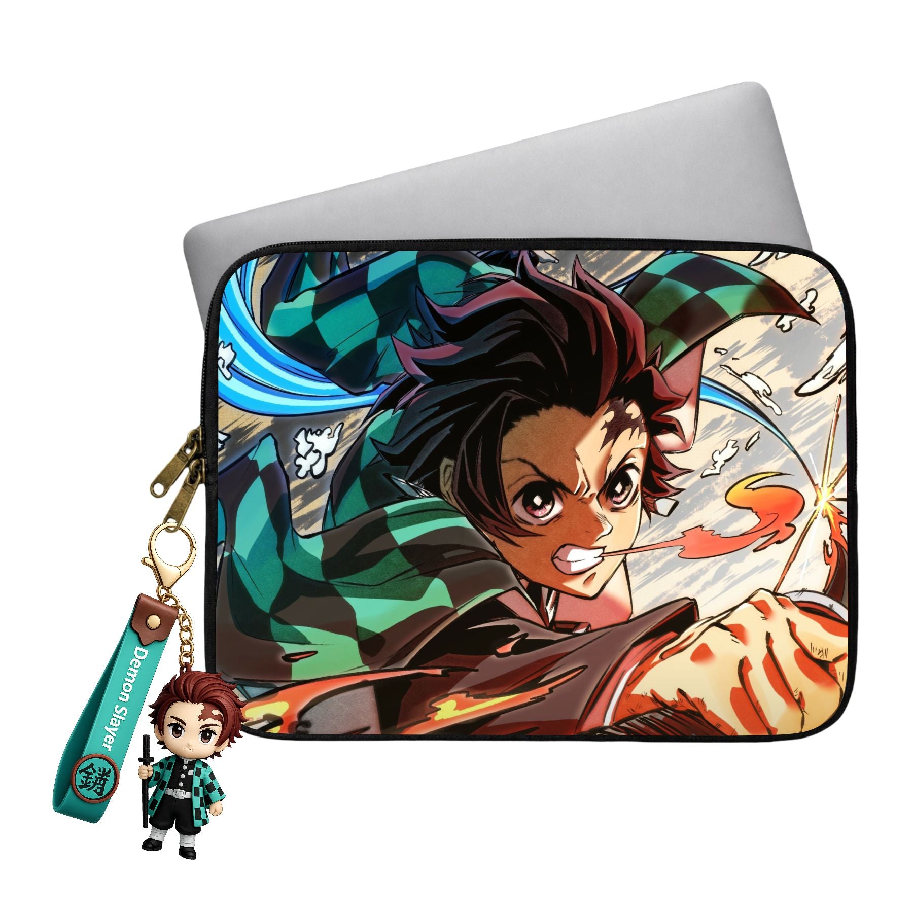 Tanjiro Laptop Sleeve With Charm Main image