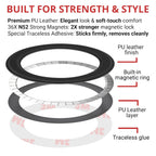 Magnetic Metal Ring - 2X Stronger 2000Gs Black