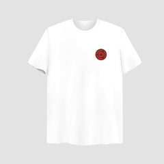 Sharingan Embroidered White Oversize T Shirt
