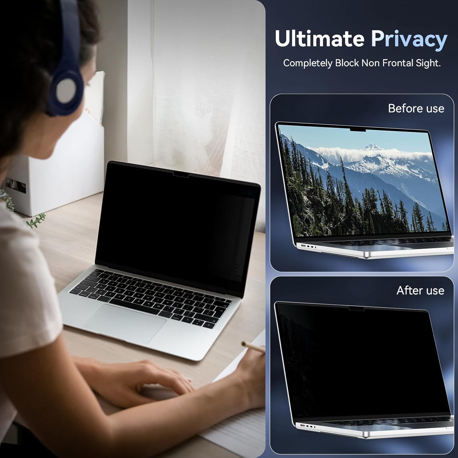 MacBook Privacy Screen Guard - Magnetic Privacy Protection Guard HQ