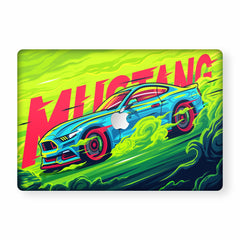 Green Mustang MacBook Skin