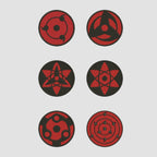 Sharingan Embroidered White Oversize T Shirt