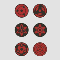 Sharingan Embroidered White Oversize T Shirt