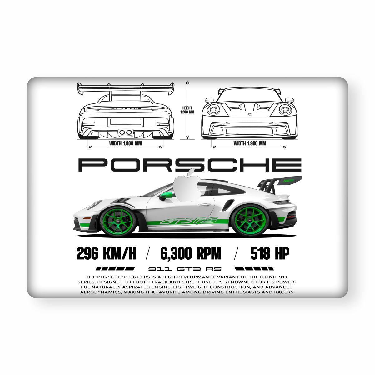 Full Body Car Design MacBook Skins & Wraps