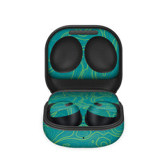 Colourful Topography Green Samsung Galaxy Buds Pro Skin