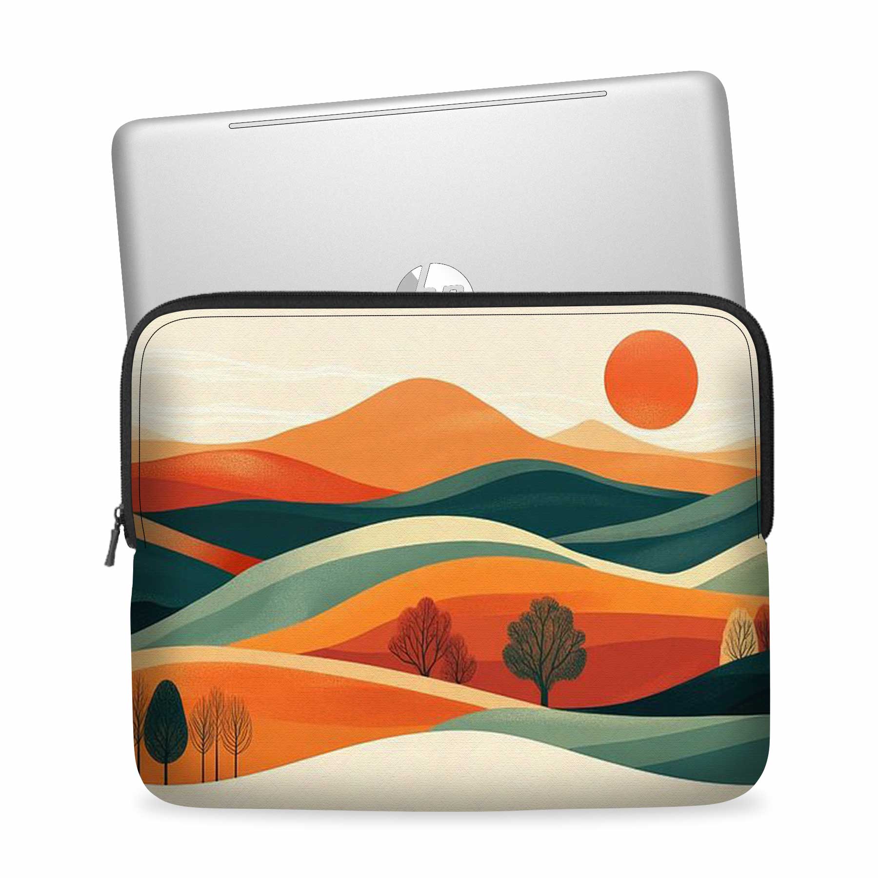 Sunset in Mountain Art Laptop Sleeve Main image