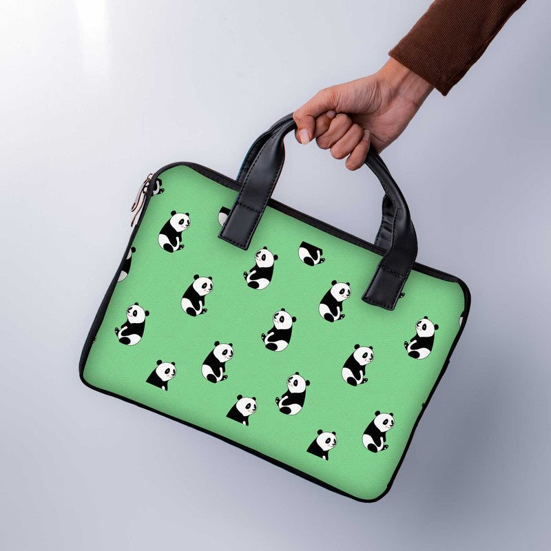 Panda Laptop Sleeve With Handle - WrapCart Main image