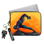 Yellow Wakanda Laptop Sleeve With Charm