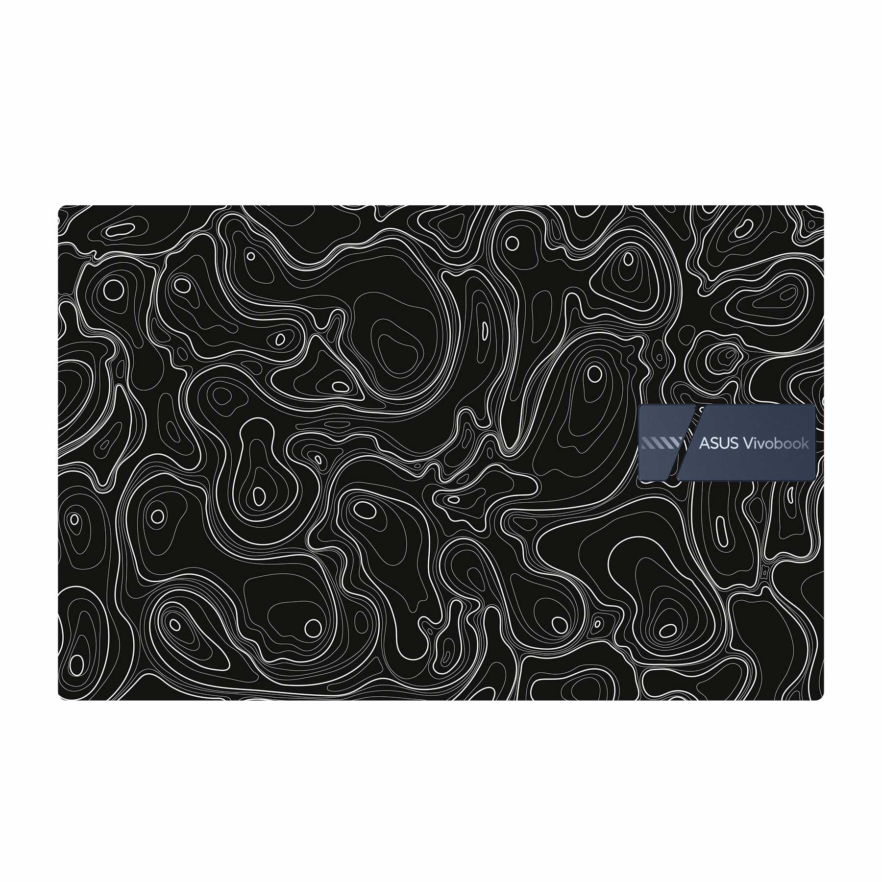 Asus Vivobook 15 X1504ZA X1502ZA Laptop Skins & Wraps - WrapCart | Colourful Topography Black Asus Vivobook 15 X1504ZA X1502ZA Laptop Skin