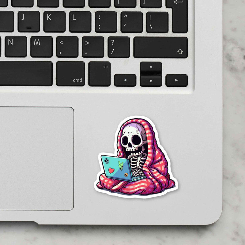 Cool Skull Laptop Sticker Main image