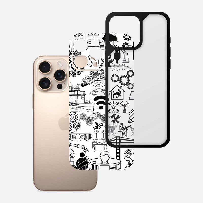 Engineer Abstract Bumper Mobile Cover - WrapCart