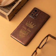 Beard With Custom Name Rustic Engraved Mobile Skin