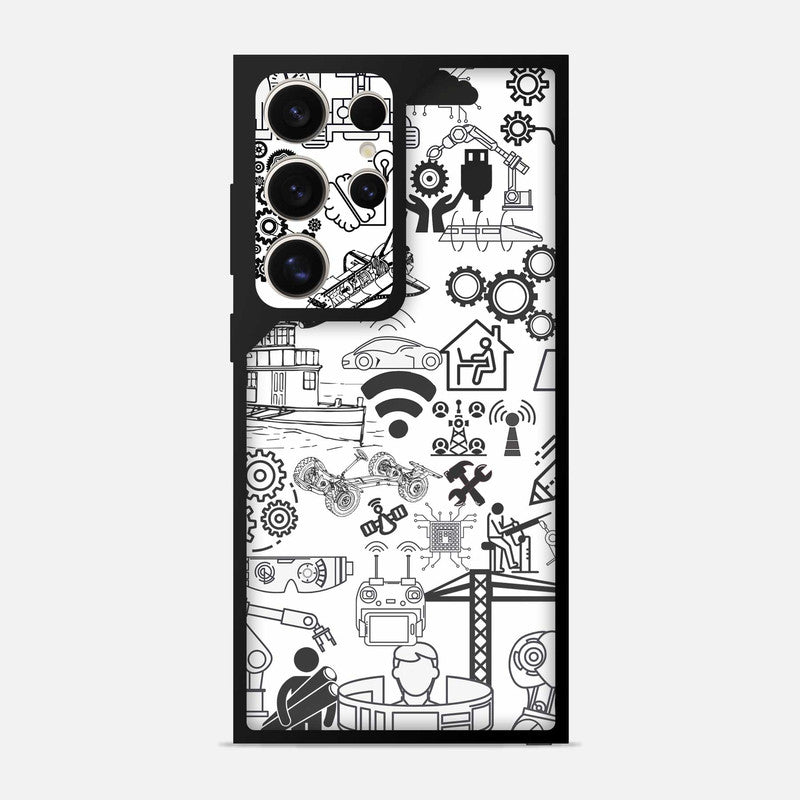 Engineer Abstract Bumper Mobile Cover - WrapCart Main image
