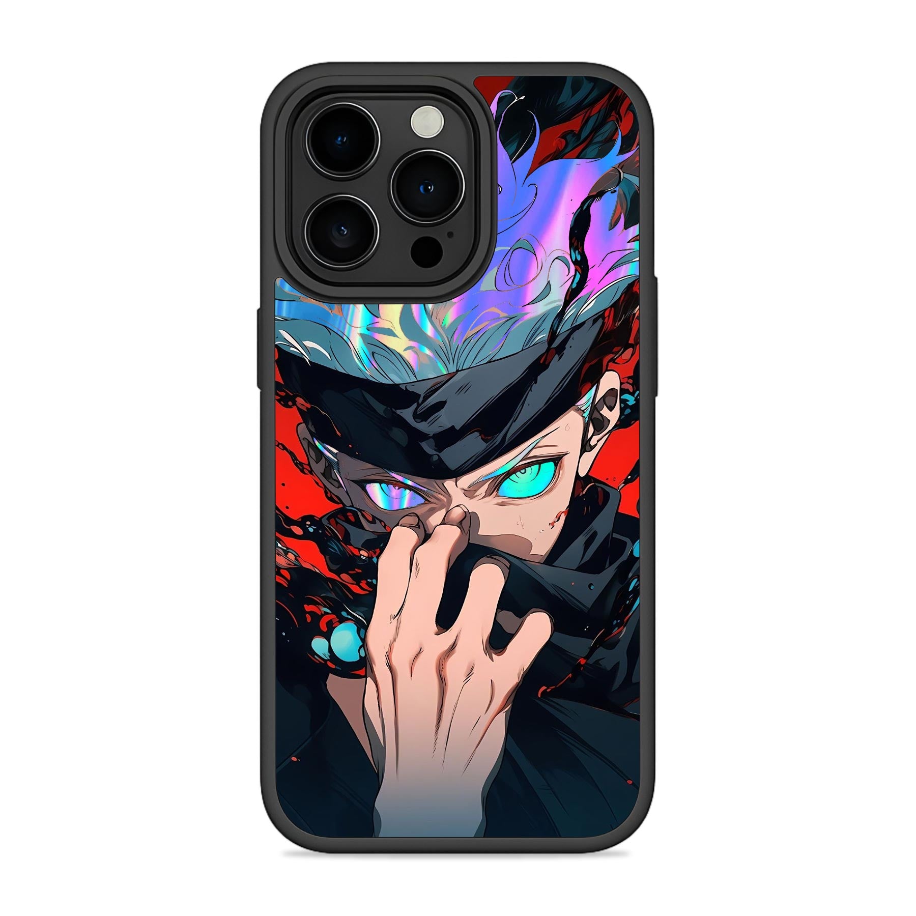 Hidden Face Holographic Mobile Bumper Cover For iPhone 15 Pro Main image