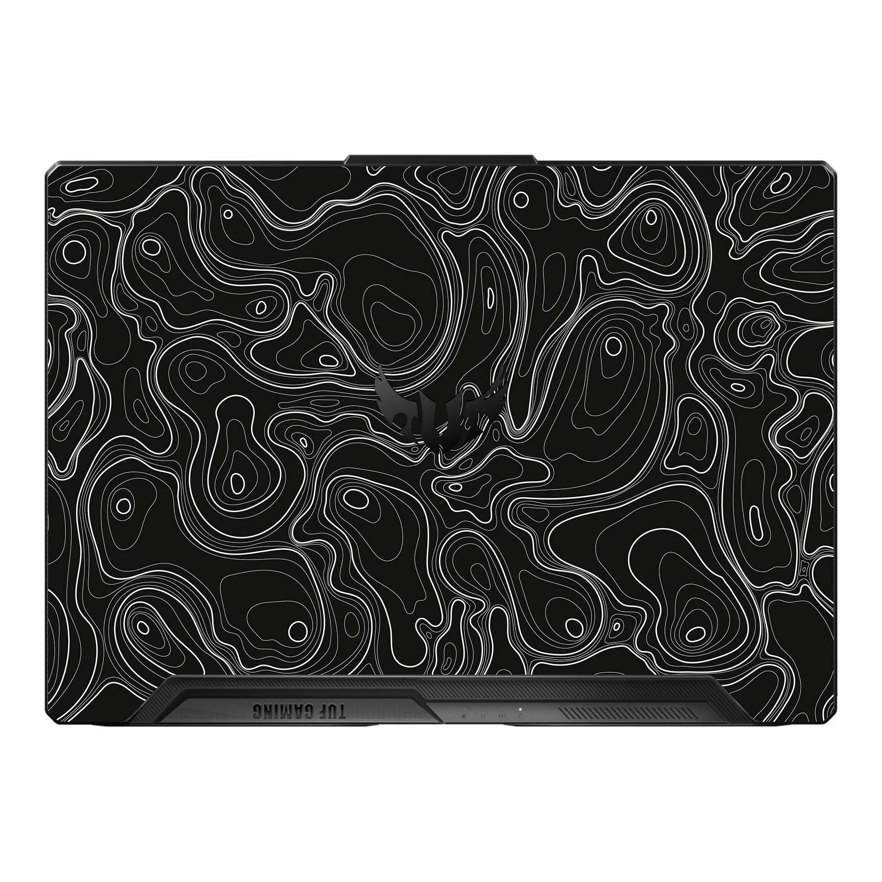 Asus TUF A15 FA506 FA507 FX506 FX507 Laptop Skins & Wraps - WrapCart | Colourful Topography Black Asus TUF A15 FA506 FA507 FX506 FX507 Laptop Skin Main image