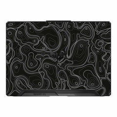 Asus TUF A15 FA506 FA507 FX506 FX507 Laptop Skins & Wraps - WrapCart | Colourful Topography Black Asus TUF A15 FA506 FA507 FX506 FX507 Laptop Skin
