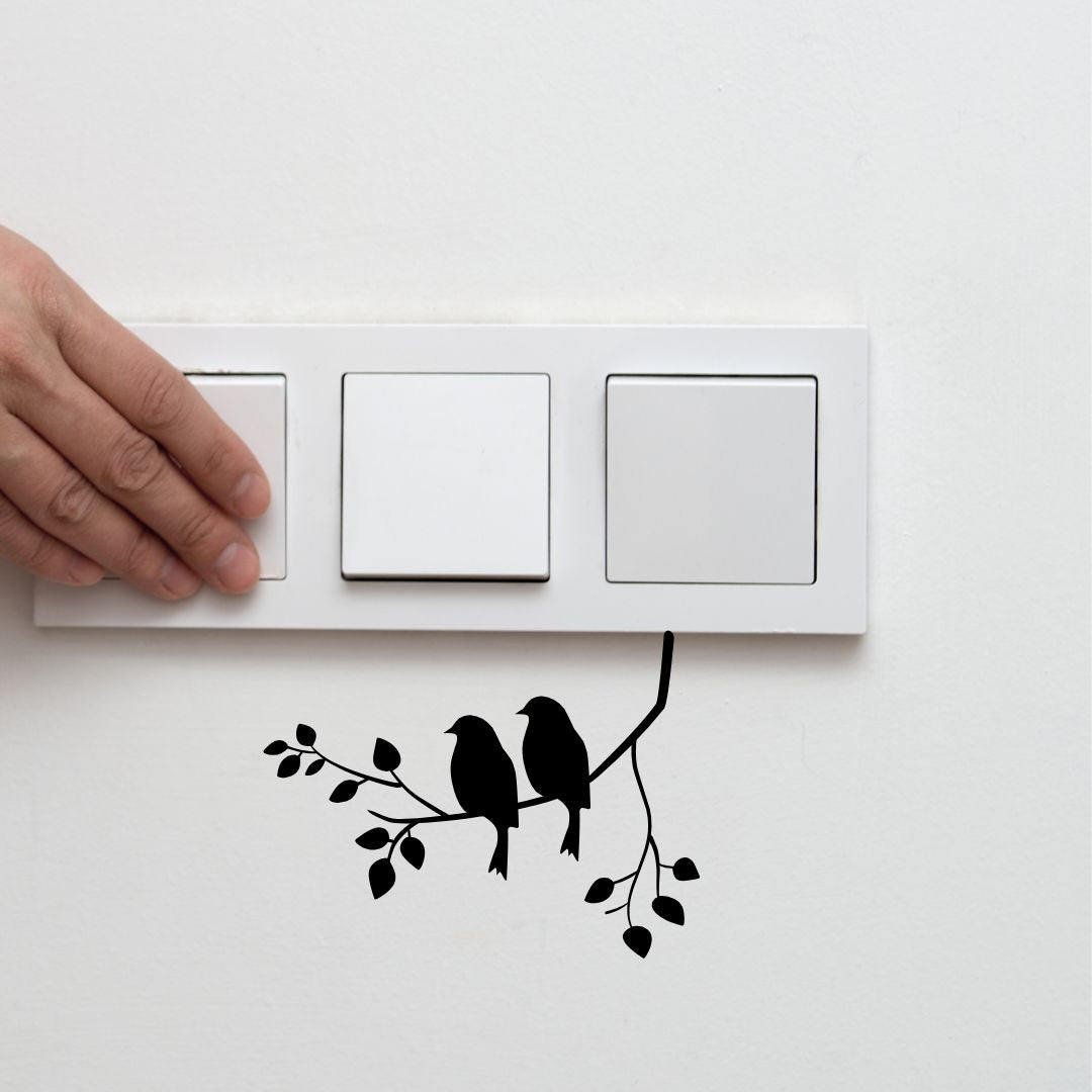Couple Bird Wall Sticker Main image