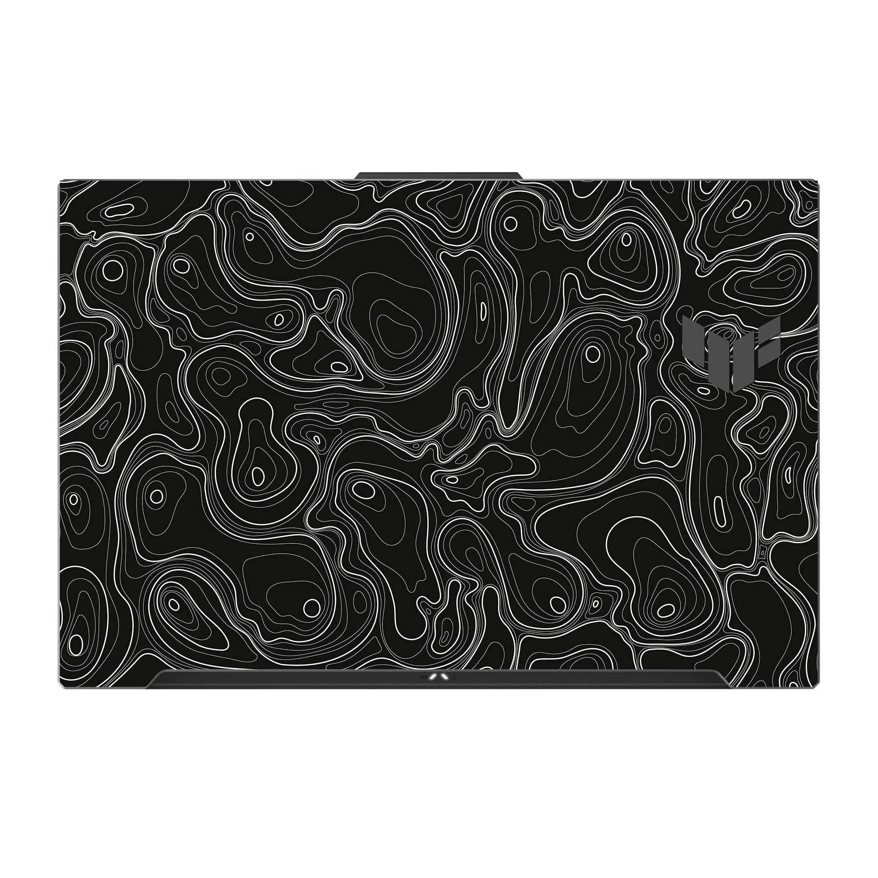 Colourful Topography Black Asus TUF Gaming F17 FX707Z Laptop Skin Main image