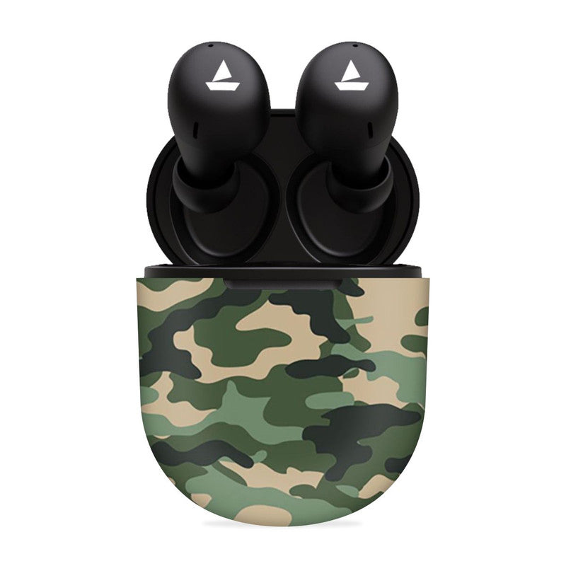Boat Airdopes 281 Pro Dark Green Camo Skin  Skin Main image