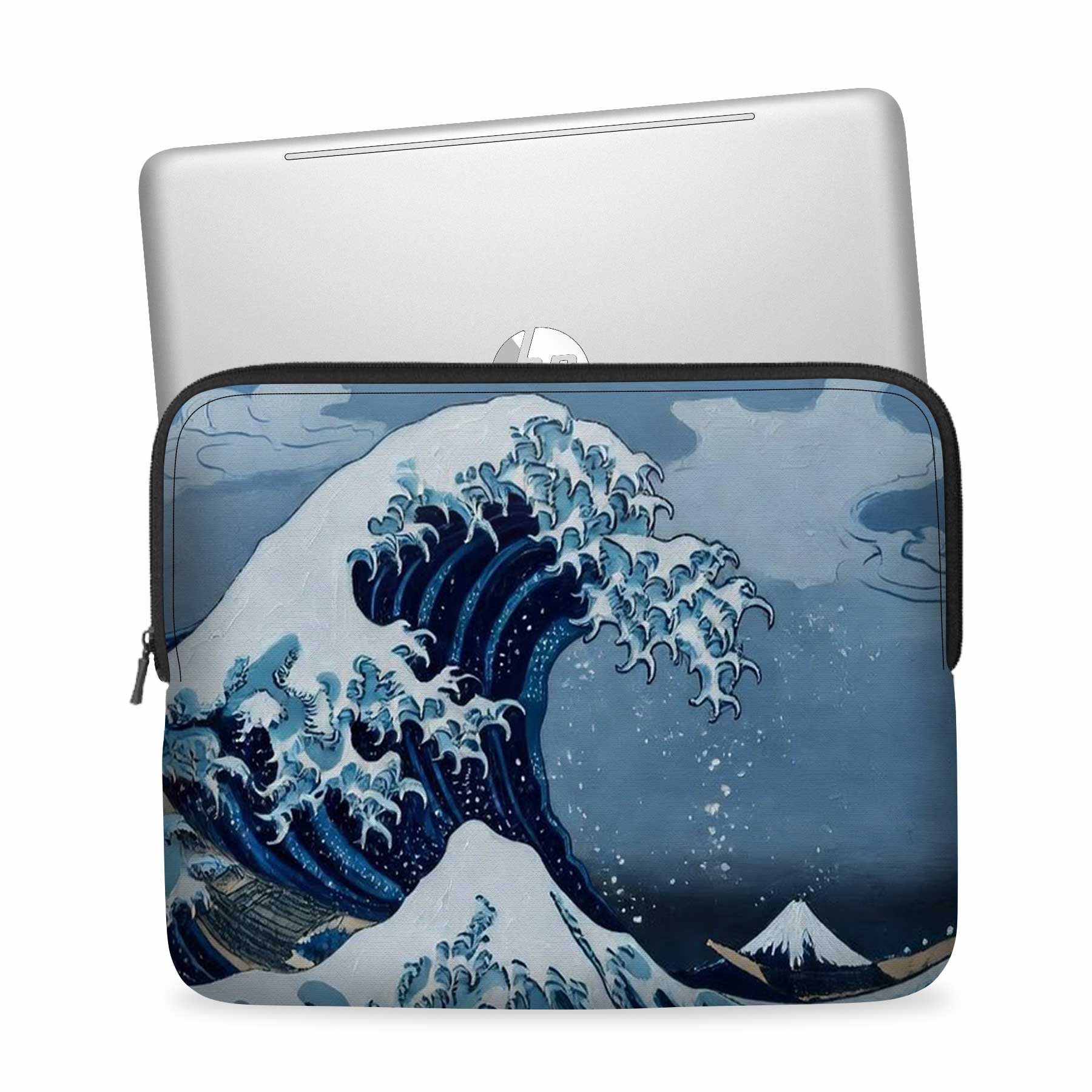 Blue Kanagawa Laptop Sleeve Main image