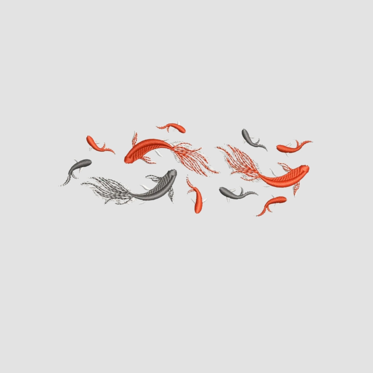 Koi Embroidered White Oversize T-Shirt Secondary image