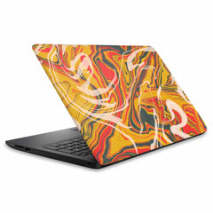 Psychedelic Orange Laptop Skins